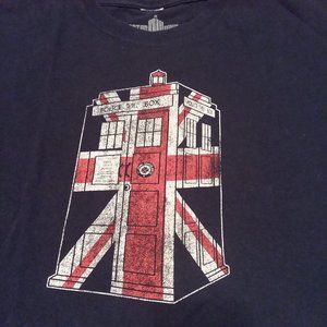 Dr. Who Mens Xl Police Box Graphic Tee